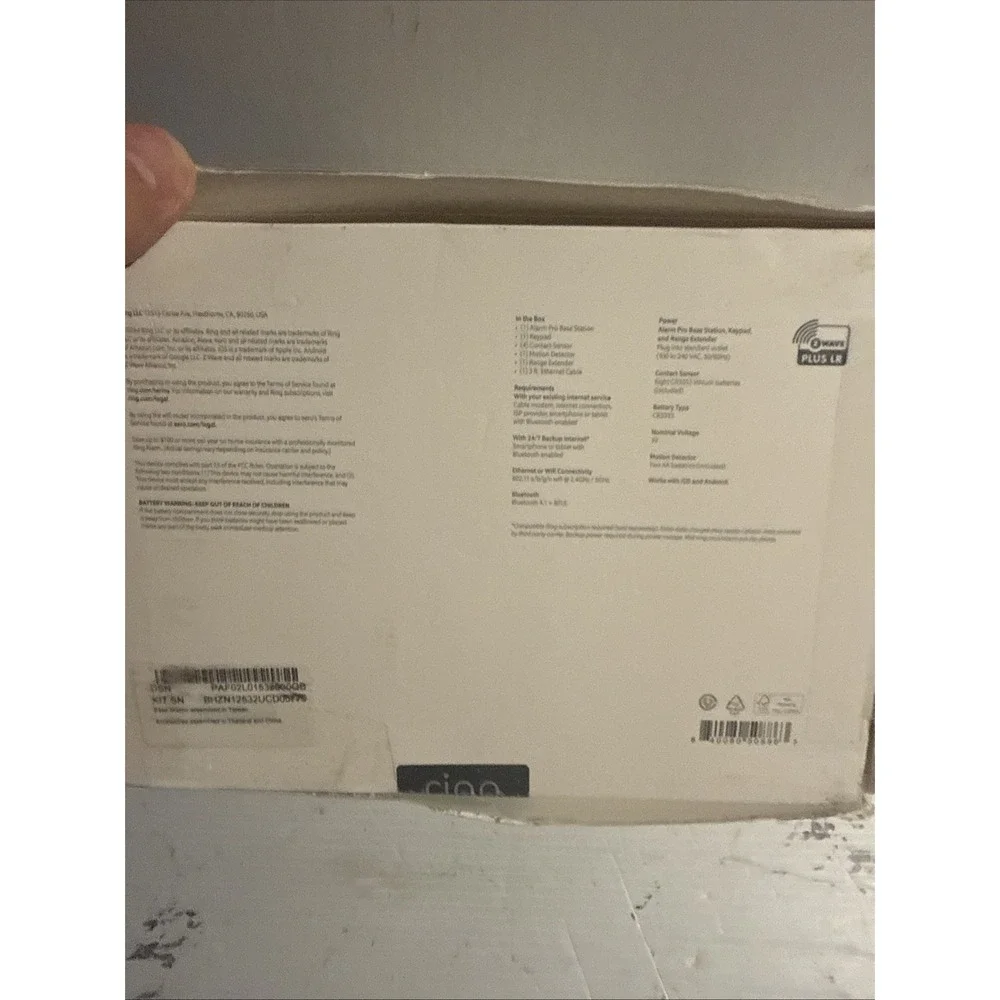 Ring Alarm Pro Home Security Kit Wi-Fi 6 router built-in 8 piece White New Open